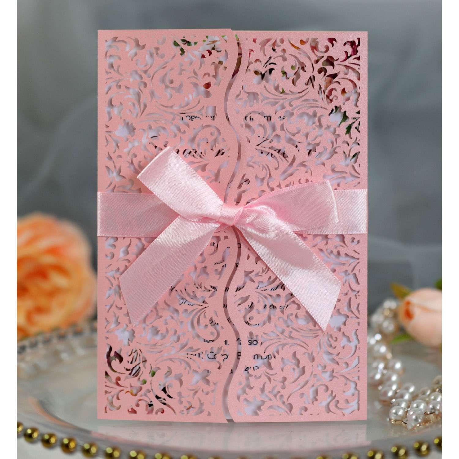 Holiday Greeting Card With Envelope Laser Wedding Invitation Party Invitation